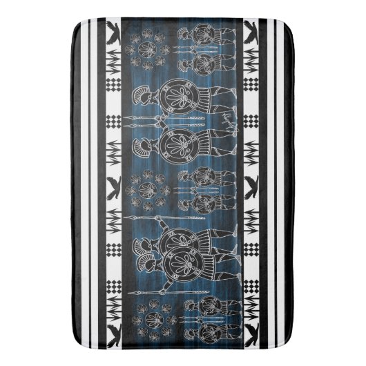 Moderne Griekse zwarte figuur Badmat (Voorkant Verticaal)