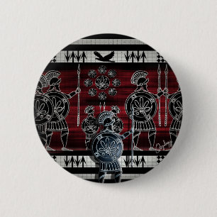 Moderne Griekse zwarte figuur Ronde Button 5,7 Cm