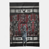 Moderne Griekse zwarte figuur Theedoek (Verticaal)