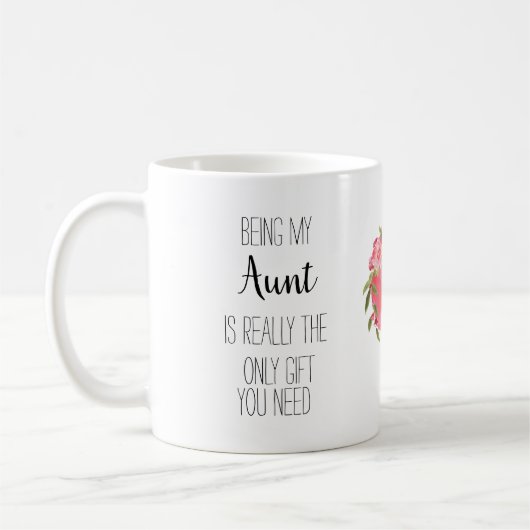 Moderne griep Tunt 'alleen geschenk' leuk Koffiemok (Links)