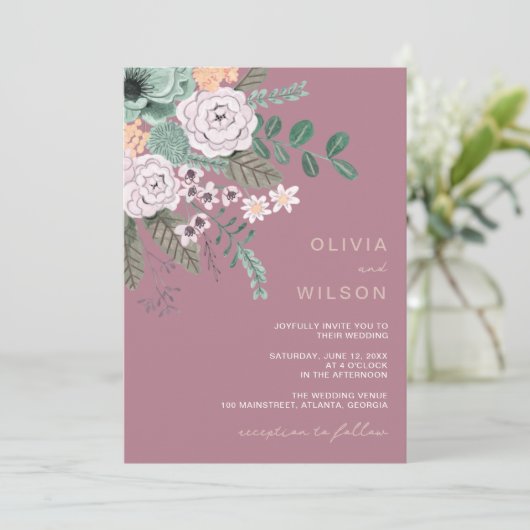 moderne griepachtige eucalyptus Weddenschap Kaart (Staand voorkant)