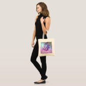 moderne griepachtige lila orchidee bridesmaïde orc tote bag (Voorkant (model))