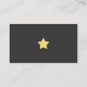 Moderne grijs en geel visitekaartje (Achterkant)