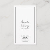 Moderne Grijs en Wit Leuke Husky Hond Grooming Visitekaartje (Achterkant)