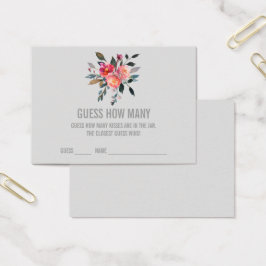 Moderne grijs raad hoeveel Kisses Kaarten gamen Visitekaartjes