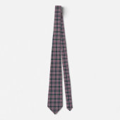 Moderne Grijs Roze Tartan Stropdas (Voorkant)