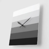 Moderne grijswaardenpatroon met zwarte grijswaarde vierkante klok (Hoek)