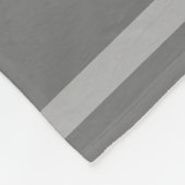 Moderne grijswaardenstapes zwart grijs fleece deken (Hoek)