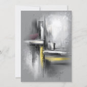 Moderne grijze 80ste verjaardagsfeestje kaart (Achterkant)