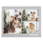 Moderne Grijze Aangepaste Creëer uw eigen fotokale Kalender (Hoes)