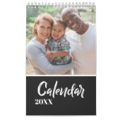 Moderne Grijze aangepaste meerjaarlijkse feestdag  Kalender (Hoes)