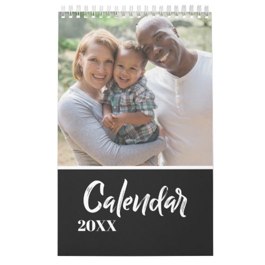 Moderne Grijze aangepaste meerjaarlijkse feestdag  Kalender (Hoes)