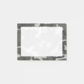 Moderne Grijze Abstracte Camo Camouflage Post-it® Notes (Voorkant)