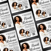 Moderne grijze auteursflyer Boekrelease Introducti Flyer