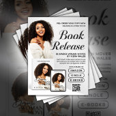 Moderne grijze auteursflyer Boekrelease Introducti Flyer