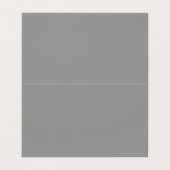 Moderne grijze chic professionele aangepaste naam  visitekaartje (Binnenkant ongevouwen)