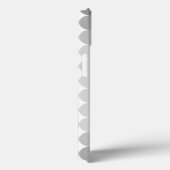 Moderne Grijze Cirkels Monogram Case-Mate iPhone Case (Achterkant / Rechts)