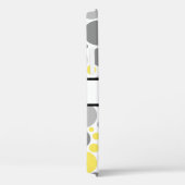 Moderne grijze en gele bellen op maat Case-Mate iPhone case (Achterkant / Rechts)