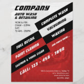 Moderne grijze en rode autoflyer flyer (Voorkant)