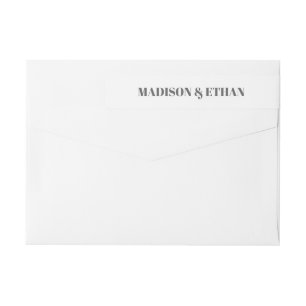 Moderne grijze en witte bruiloft