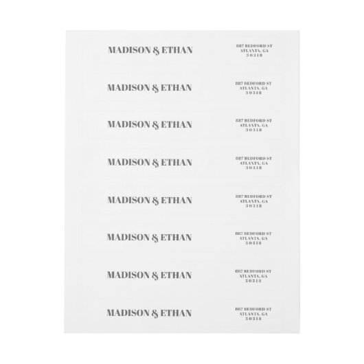 Moderne grijze en witte bruiloft (Vel)