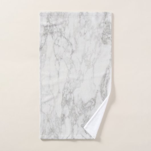 Moderne grijze en witte marmer bad handdoek (Handdoek)