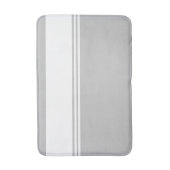 Moderne grijze en witte streep badmat (Voorkant Verticaal)