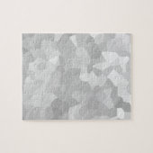 Moderne - grijze en witte veelhoek vormen Abstract Legpuzzel (Horizontaal)