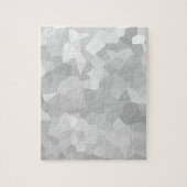 Moderne - grijze en witte veelhoek vormen Abstract Legpuzzel (Verticaal)