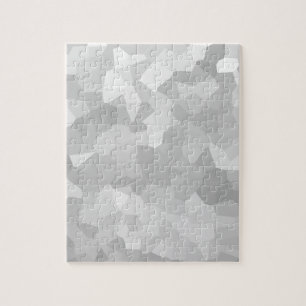 Moderne - grijze en witte veelhoek vormen Abstract Legpuzzel