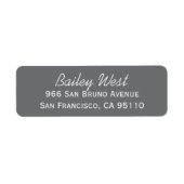 Moderne Grijze Etiketten (Voorkant)