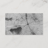 Moderne, grijze, geschaalde boom visitekaartje (Achterkant)