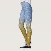 Moderne grijze Glitter Sparkles Leggings (Links)