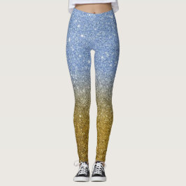Moderne grijze Glitter Sparkles Leggings