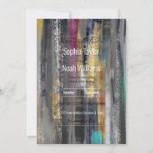 Moderne grijze goudpenselen Abstract schilderen (Voorkant)