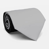 Moderne grijze gradiënt in zwart-wit en zilver stropdas (Opgerold)