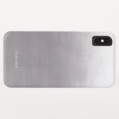 Moderne Grijze Gradient Ombre gepersonaliseerd Case-Mate iPhone Case (Achterkant (horizontaal))