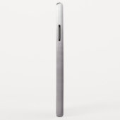 Moderne Grijze Gradient Ombre gepersonaliseerd Case-Mate iPhone Case (Achterkant/rechts)