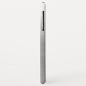 Moderne Grijze Gradient Ombre gepersonaliseerd Case-Mate iPhone Case (Achterkant/links)