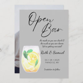 Moderne Grijze Grappige Foto Save The Date