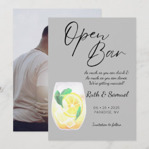 Moderne Grijze Grappige Foto Save The Date