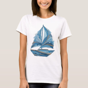 Moderne Grijze IJBREKER Artistieke Motief T-shirt