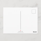 Moderne grijze Initialen en Logo Briefkaart (Achterkant)