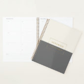 Moderne grijze maandelijkse/weekelijkse planner 20 (Display)