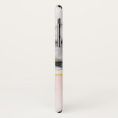 Moderne grijze marmer met gouden lint Case-Mate iPhone case (Achterkant/links)