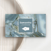 Moderne grijze marmer Nib Professional Visitekaartje