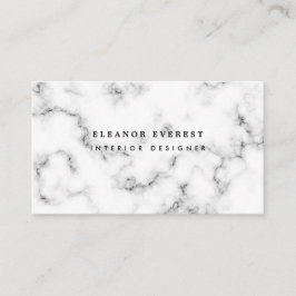 Moderne, grijze marmer professionele visitekaartje