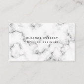 Moderne, grijze marmer professionele visitekaartje (Voorkant)