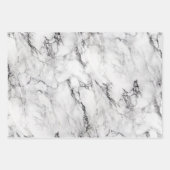 Moderne grijze marmerpatronen inpakpapier vel (Voorkant 3)