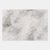 Moderne grijze marmerpatronen inpakpapier vel (Voorkant)